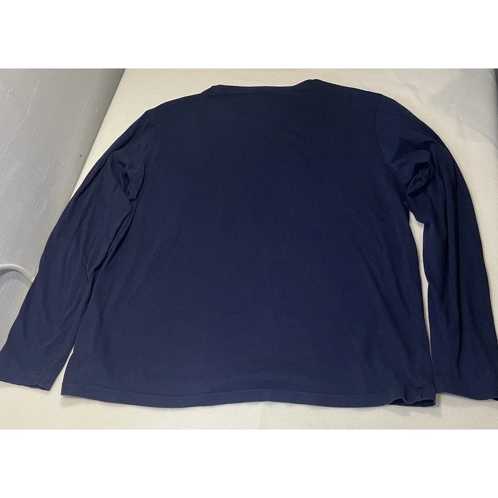 Vintage‎ Polo Ralph Lauren Men's Long Sleeve Custom Fit Y2K Big Pony Navy Size L